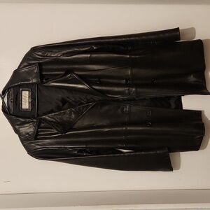 Jones New York Leather Coat